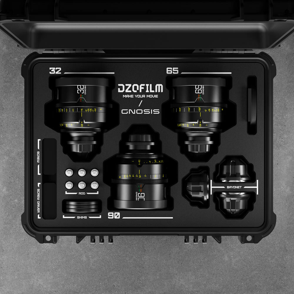 DZOFILM GNOSIS 觀系列全畫幅微距定焦電影鏡頭-30/65/90mm T2.8鏡頭組