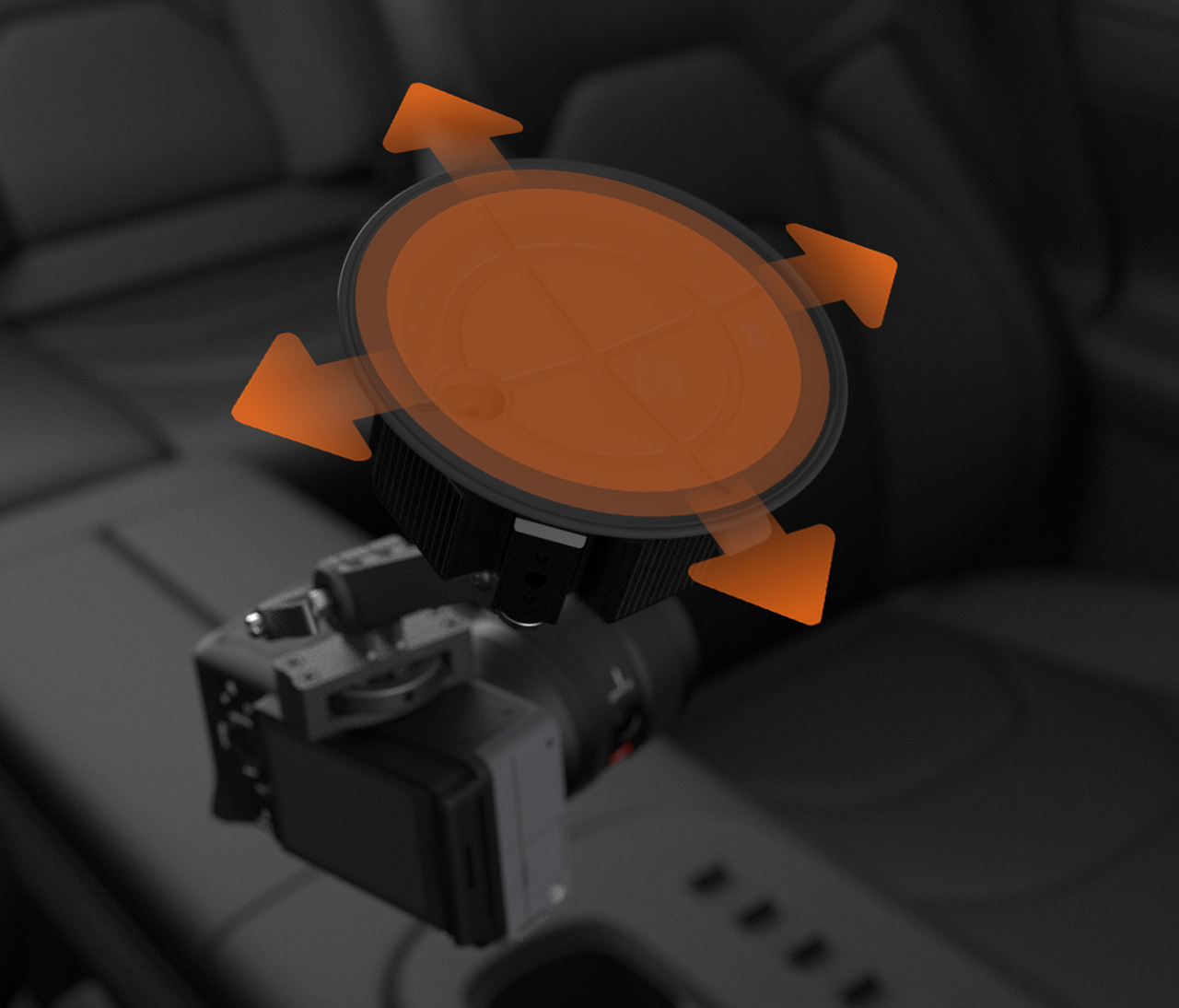 4.5 吋圓形吸盤—受力穩定、曲面友善